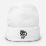 Ski Skull Embroidered Beanie